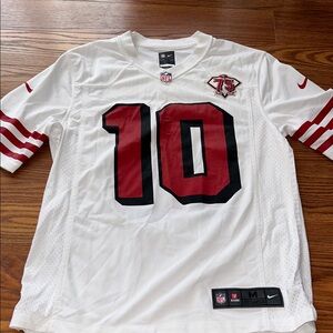 Nike Garoppolo White San Francisco 49ers 75th Anniversary Limited Jersey Mens‎ M